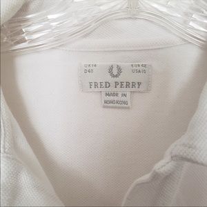 Fred Perry White Tennis Dress